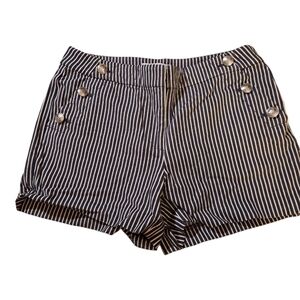 Loft Striped Denim Riviera  Shorts